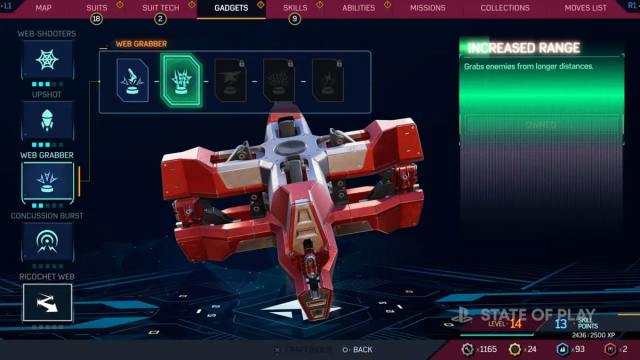 Spider Man 2 Upgrades