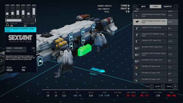 Starfield Shielded Cargo Install
