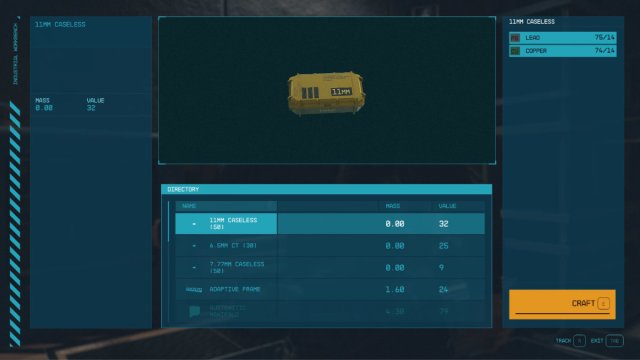 Ammo Crafting Medpack Grenades