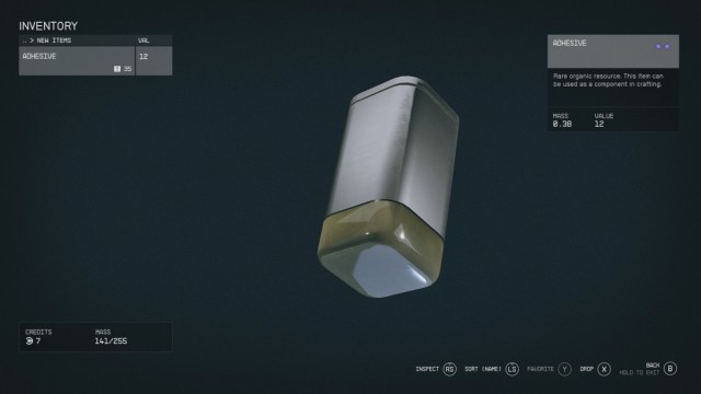 Starfield Resource Adhesive