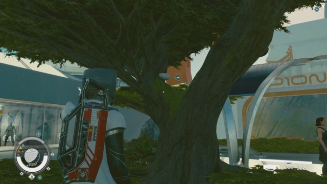 Starfield Sensor Resting In Tree Branches