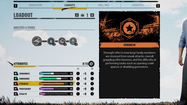 Texas Chain Saw Massacre Best Leland Build Attributes