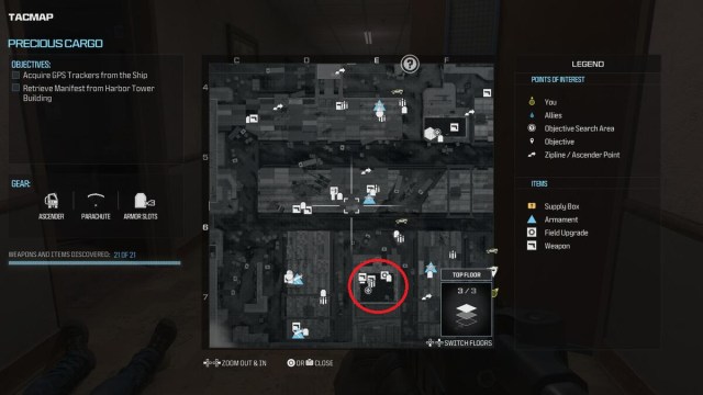 Modern Warfare 3 Precious Cargo Ascender Location