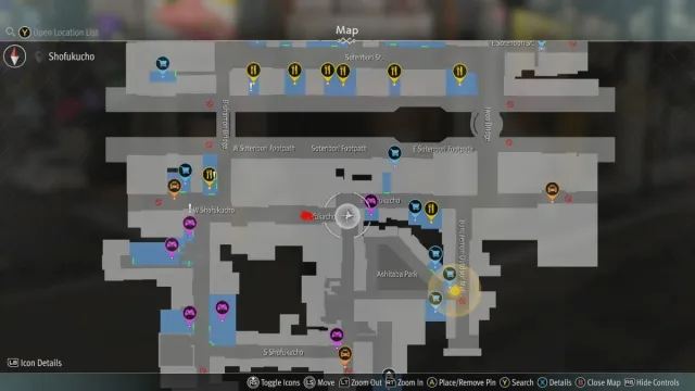 Like A Dragon Gaiden Flying Takoyaki Location Map