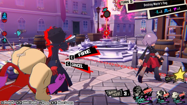 Persona 5 Tactica Makoto Yusuke Fight 1