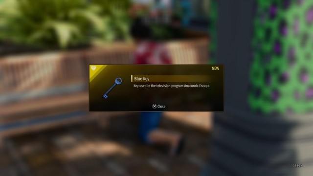 Like A Dragon Infinite Wealth Anaconda Escape Blue Key