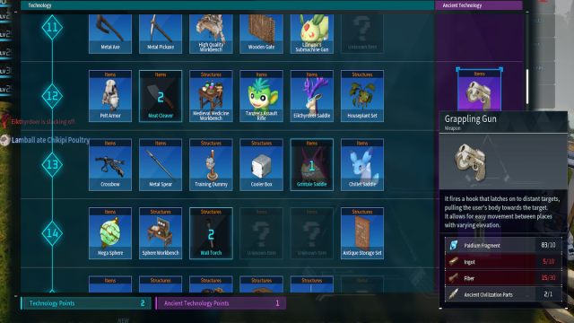 Grappling Gun In Palworld