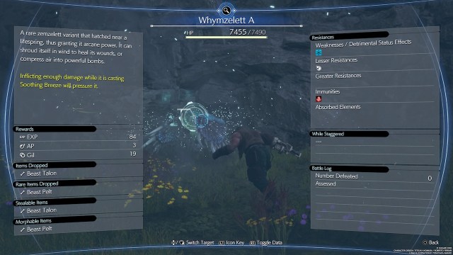 Ff7 Rebirth How To Stop Enemies From Taking Flight Using Soothing Breeze Ice