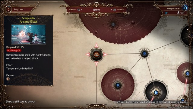 Final Fantasy 7 Rebirth Best Folio Upgrades For Barret Arcane Blast