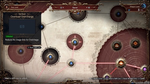 Final Fantasy 7 Rebirth Best Folio Upgrades For Barret Overload Overcharge