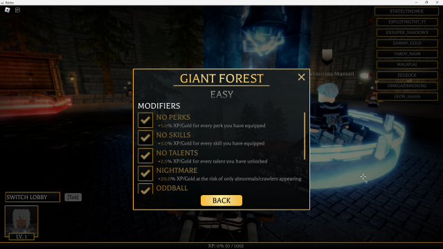 How to level up and prestige quickly in Attack on Titan Revolution