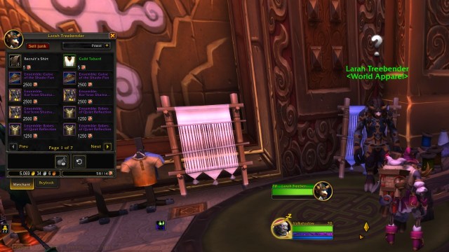 Tabard And Shirt Vendor Wow Remix Mists Of Pandaria