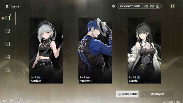 Wuthering Waves Yuanwu F2p Team