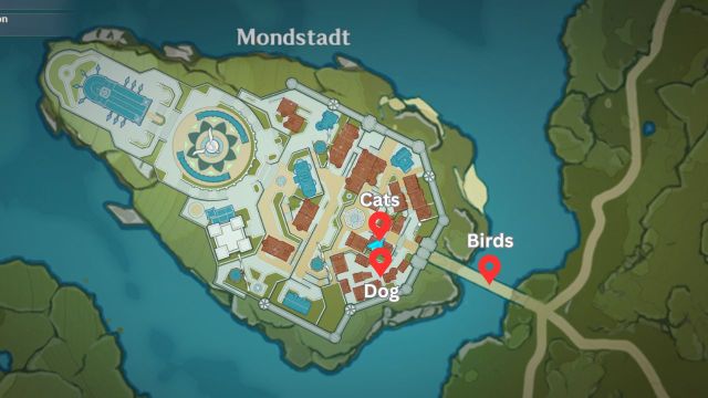 Genshin Impact Trillion Trinket Trawl Animal And Enemy Locations Monstadt