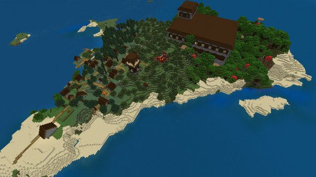 Minecraft Survival Island Village