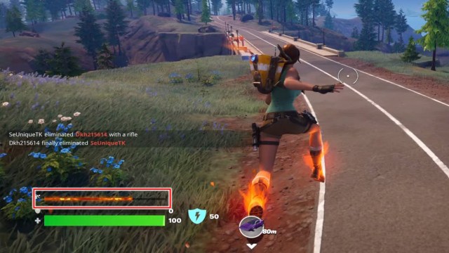 How to damage opponents while infused with Nitro in Fortnite