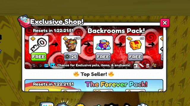 Pet Simulator 99 Free Key Backrooms